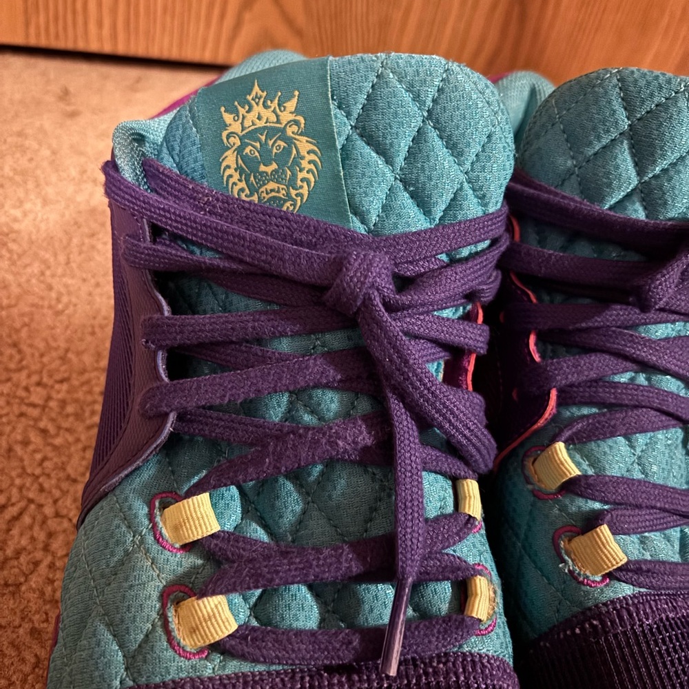 Men’s Nike LeBron Witness Purple and Teal Athletic Shoes - Picture 5 of 8